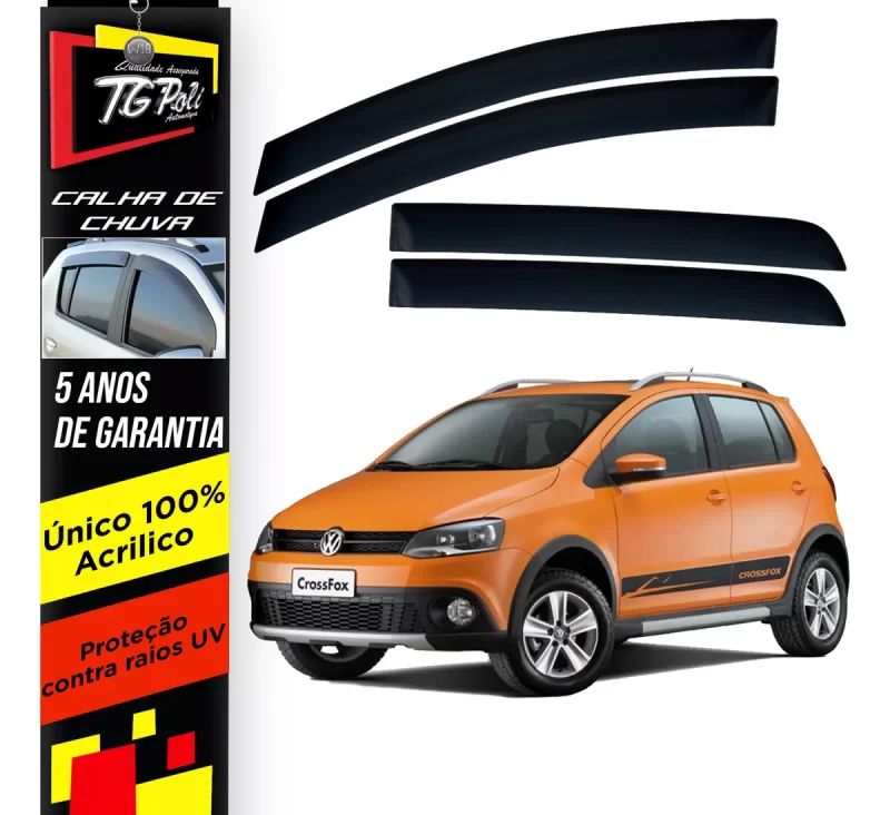 Calha Chuva Tg Poli 22.009 Volkswagen Crossfox - Imagem 1