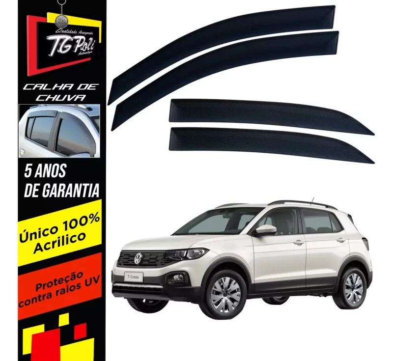 Calha Chuva Tg Poli 22.021 Volkswagen Tcross - Imagem 1