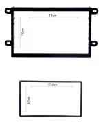 Combo Moldura Painel Multimídia 7 Pol Preto Chevrolet Prisma Joy Cobalt Onix e Spin - Imagem 2