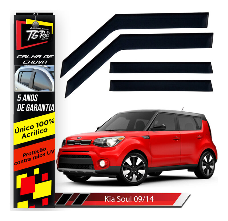 Calha Chuva Tg Poli 31.001 Kia Soul - Imagem 1
