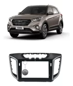 Moldura Painel Multimídia Preta 9 Mp5 Dvd Hyundai Creta
