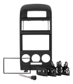 Kit Moldura Painel Multimídia Preta 2 Din Mp5 Chevrolet Astra - Imagem 2