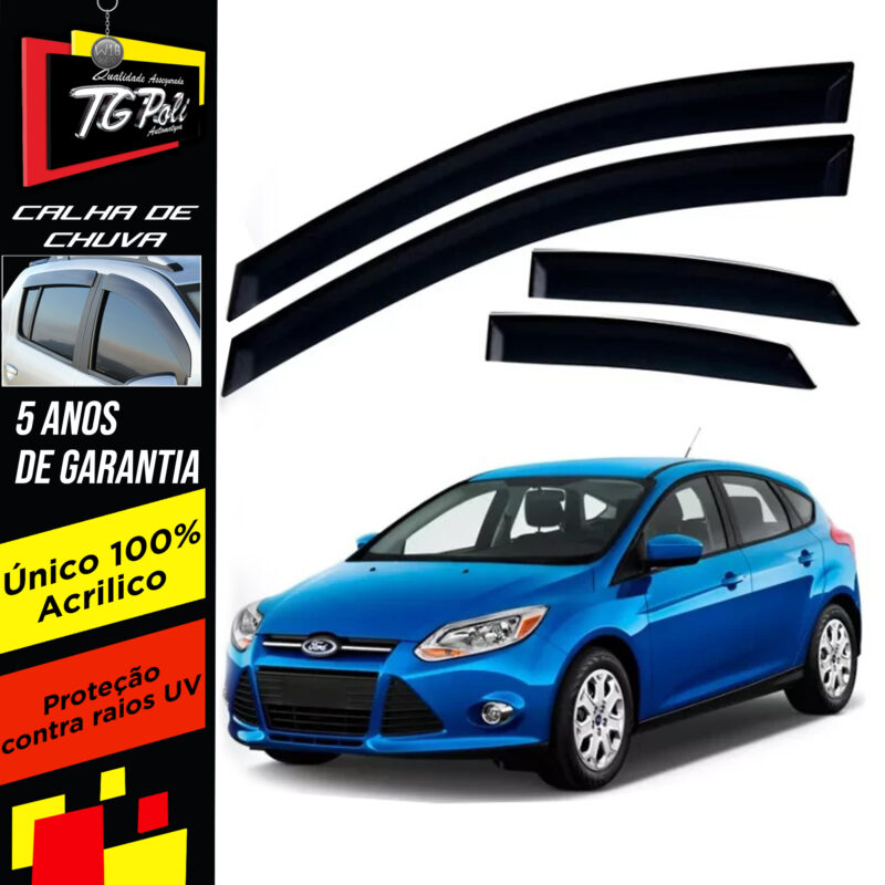 Calha Chuva Tg Poli 21.020 Focus Hatch - Imagem 1