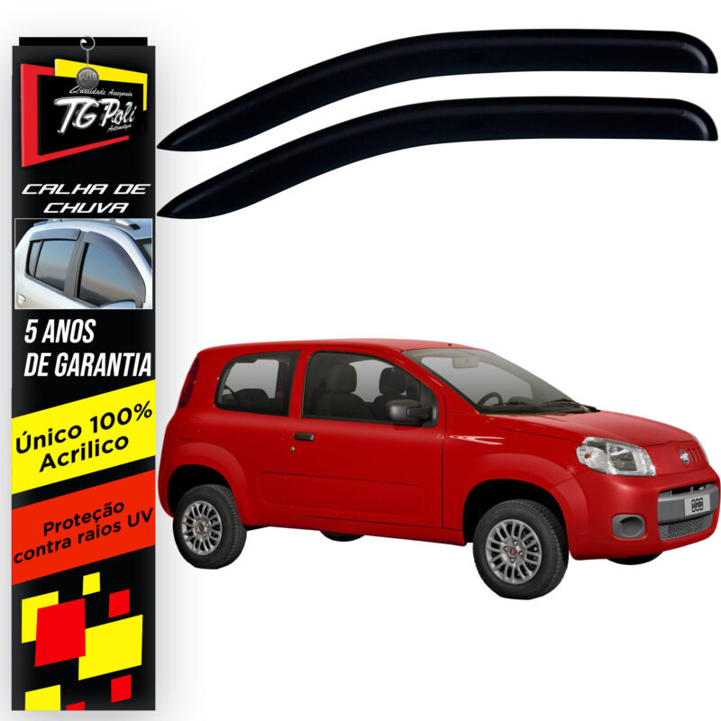 Calha Chuva Tg Poli 24.017 Fiat Uno Evo - Imagem 1