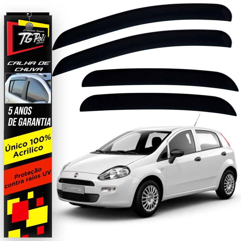 Calha Chuva Tg Poli 24013.0 Fiat Punto - Imagem 1