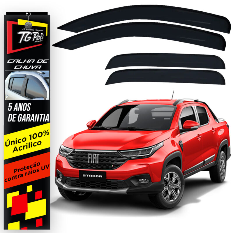 Calha Chuva Tg Poli 24.027 Strada Cabine Dupla - Imagem 1