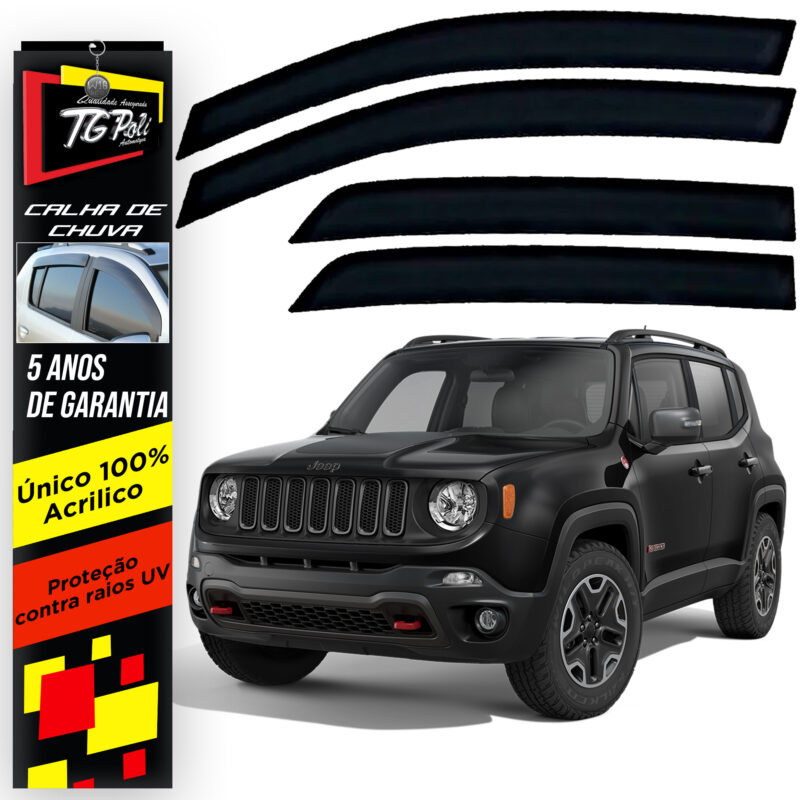 Calha Chuva Tg Poli 33001.0 Jeep Renegade - Imagem 1