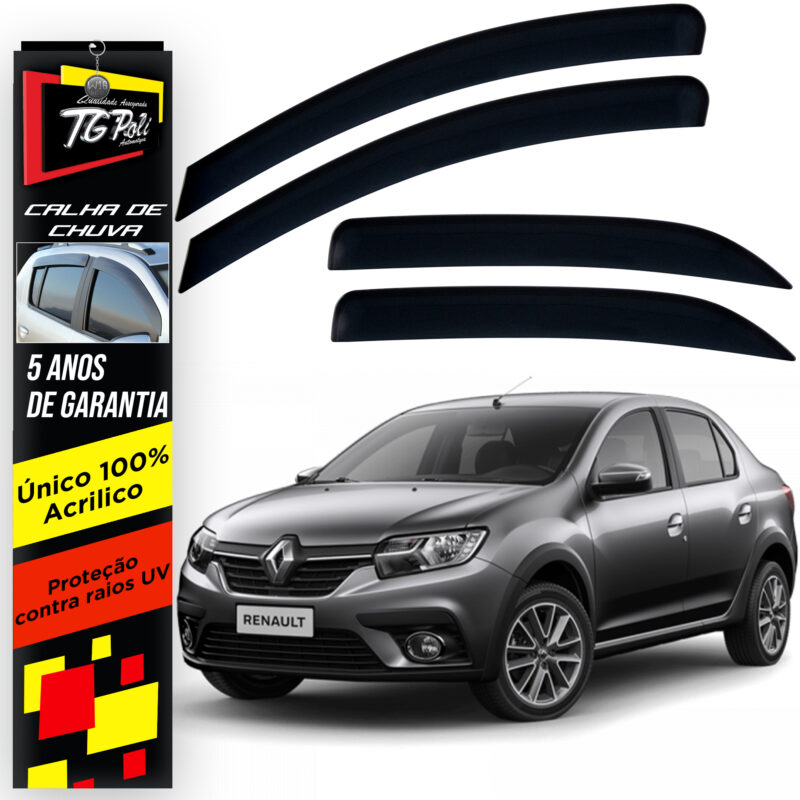 Calha Chuva Tg Poli 29008.0 Renault Logan - Imagem 1
