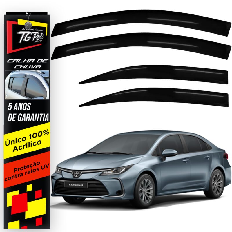 Calha Chuva Tg Poli 27.013 Toyota Corolla Sedan - Imagem 1