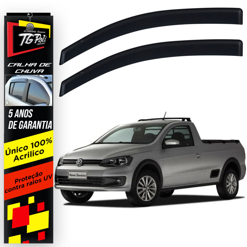 Calha De Chuva Tg Poli 22.014 Saveiro G6 Cabine Simples - Imagem 1