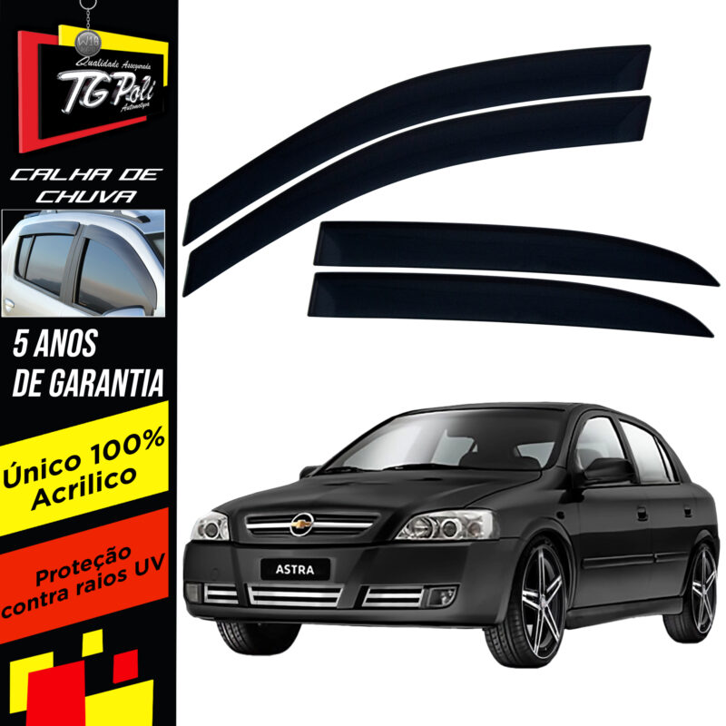 Calha Chuva Tg Poli 23007.0 Chevrolet Astra Sedan - Imagem 1