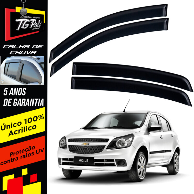 Calha Chuva Tg Poli 23018.0 Chevrolet Agile - Imagem 1