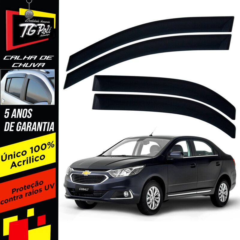 Calha Chuva Tg Poli 23.020 Chevrolet Cobalt - Imagem 1