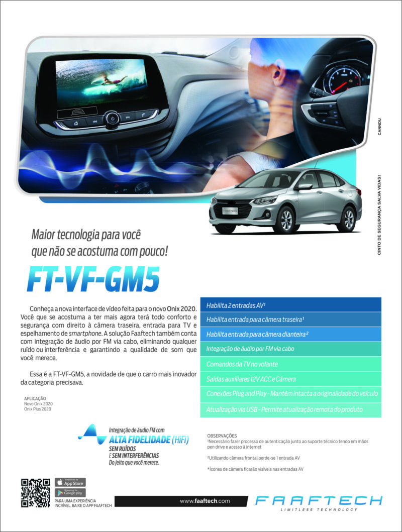 Faaftech Interface De Vídeo Para Chevrolet Onix e Onix Plus FT-VF-GM5 - Imagem 5