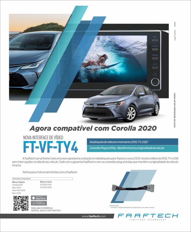 Faaftech Interface De Vídeo Toyota e Lexus FT-VF-TY4 - Imagem 6