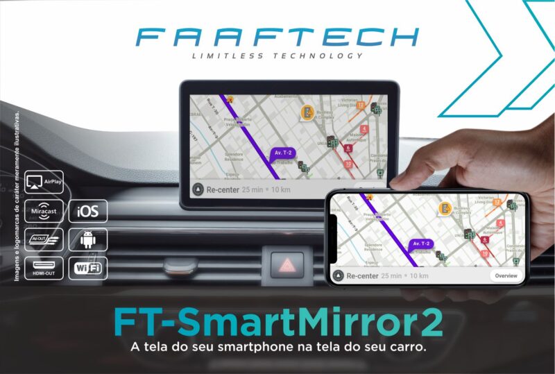 Interface Espelhamento Celular Faaftech FT-SMART-MIRROR II - Imagem 4