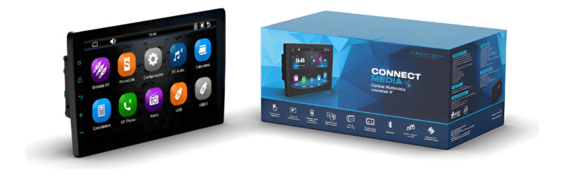 Multimídia Faaftech Connect Media 9 Polegadas 2 Din Carplay - Imagem 1
