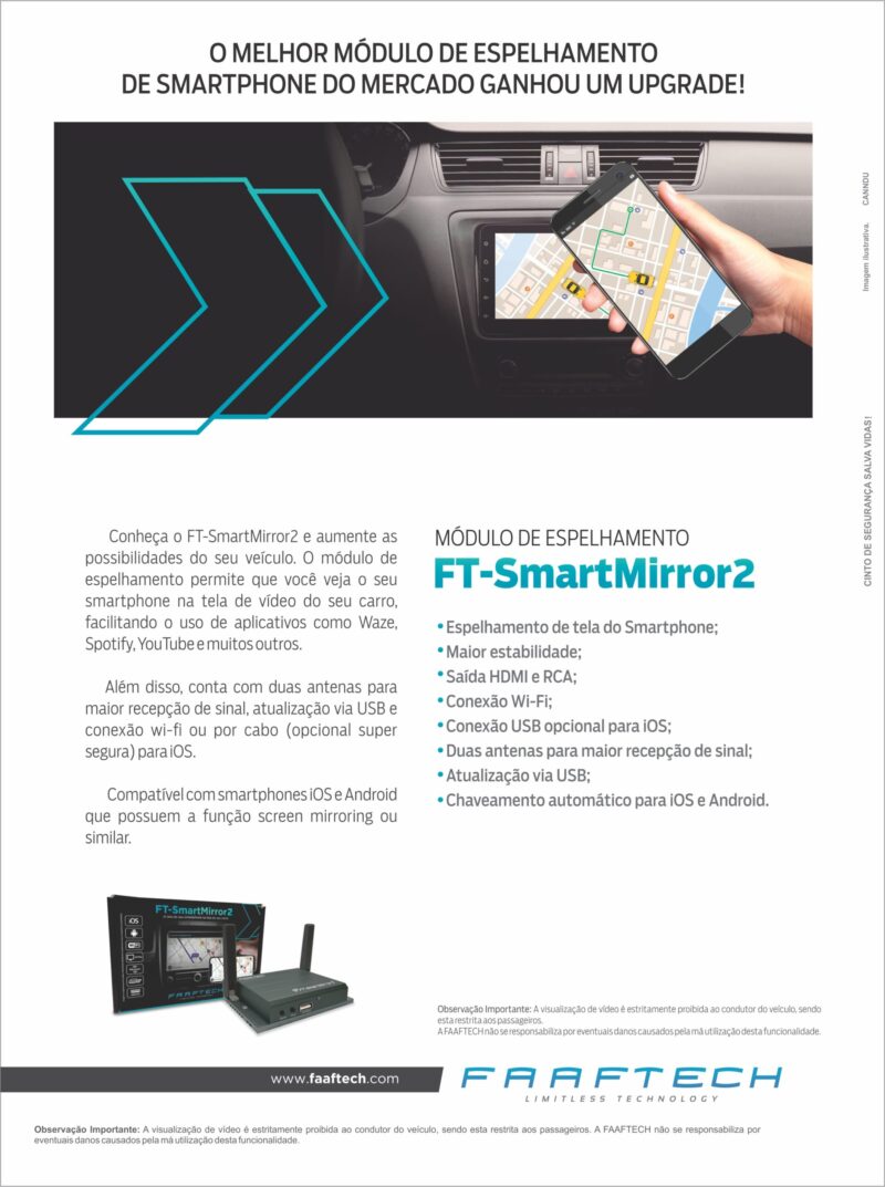 Interface Espelhamento Celular Faaftech FT-SMART-MIRROR II - Imagem 3