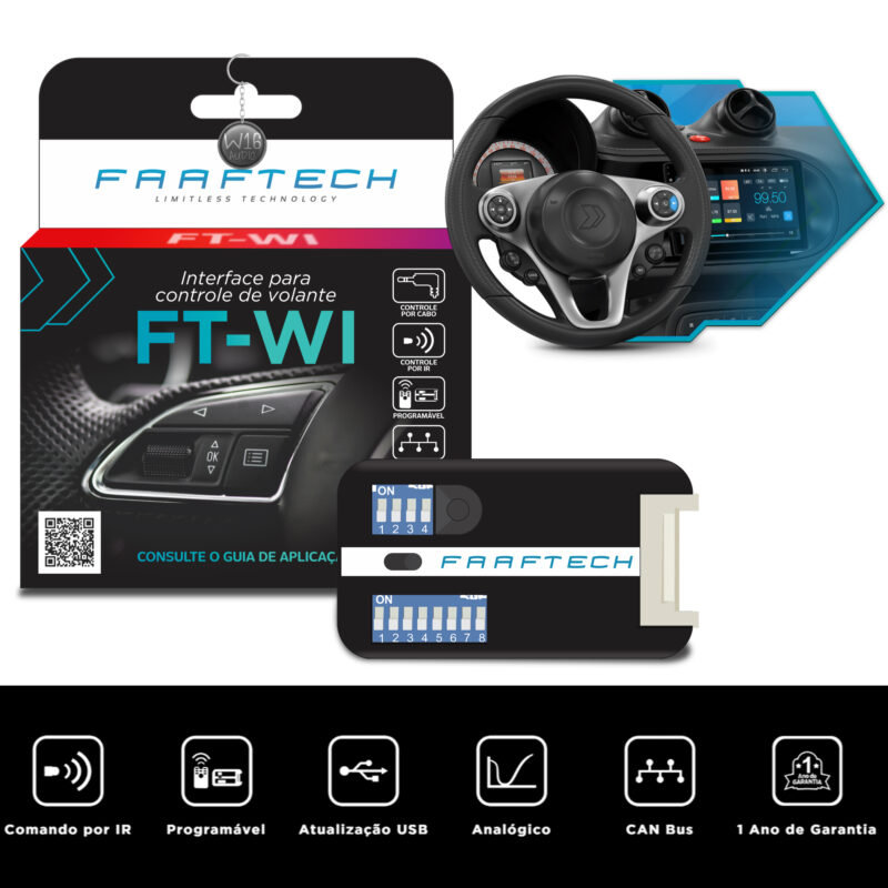 Interface De Comando De Volante Faaftech Universal Ft-Wi - Imagem 2