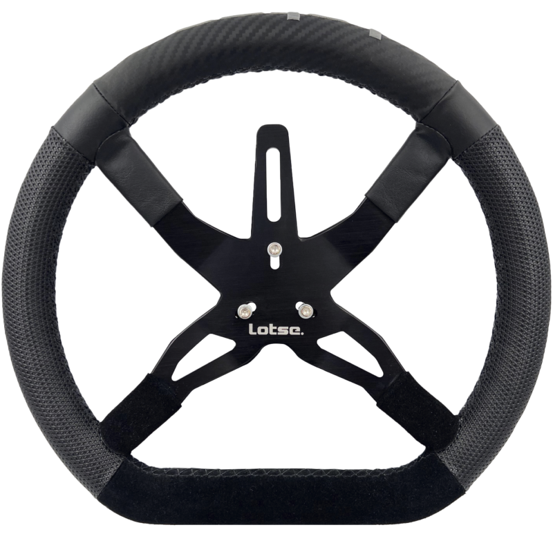 Volante Lotse K23 Preto Kart Automobilismo Profissional - Imagem 1