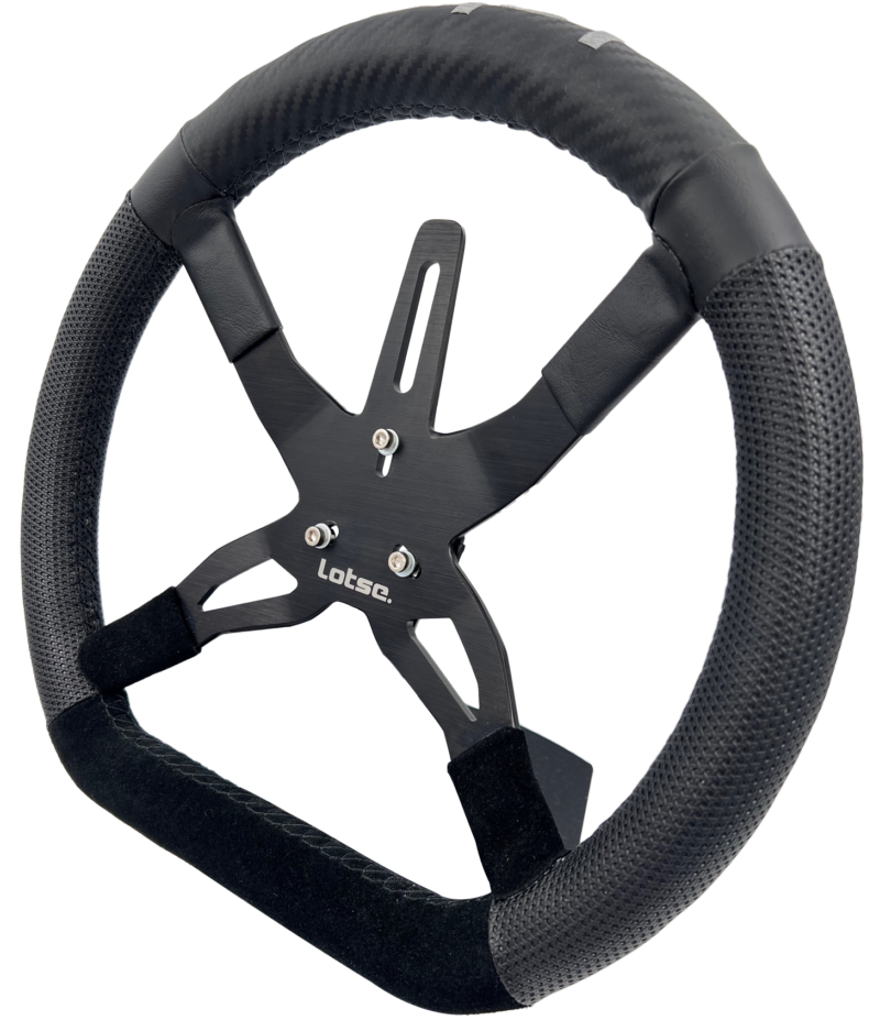 Volante Lotse K23 Preto Kart Automobilismo Profissional - Imagem 4