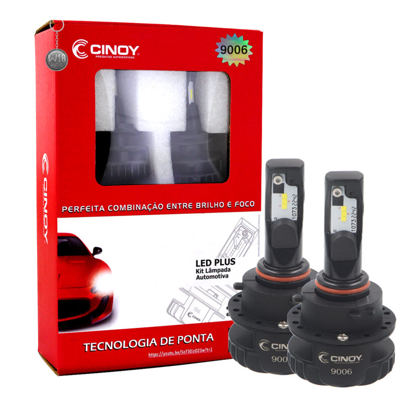 Lâmpada de Led Cinoy 6000 Lumens Plus 9006 HB4 - Imagem 1