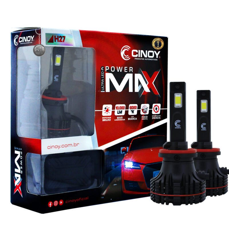 Lâmpada Ultra Led Cinoy 10000 Lumens Power Max H27 - Imagem 1