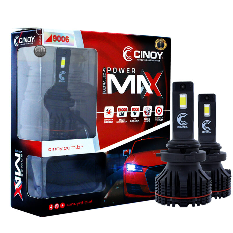 Lâmpada Ultra Led Cinoy 10000 Lumens Power Max HB4 - Imagem 1