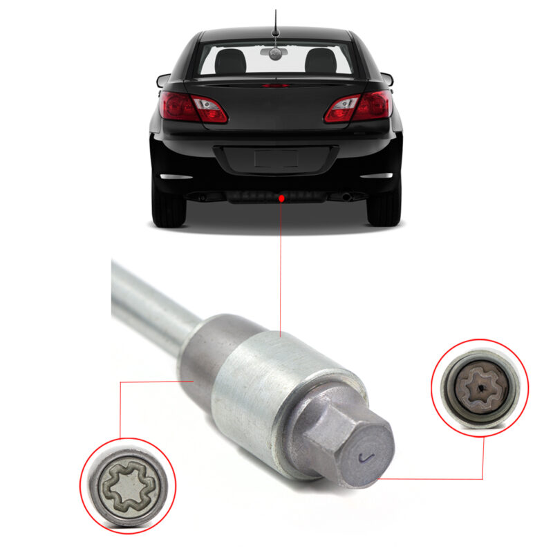 Parafuso Farad Antifurto Do Estepe Sparelock Fiat Nova Strada - Imagem 1