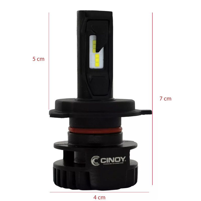 Lâmpada de Led Cinoy 6000 Lumens Plus H8 - Imagem 3