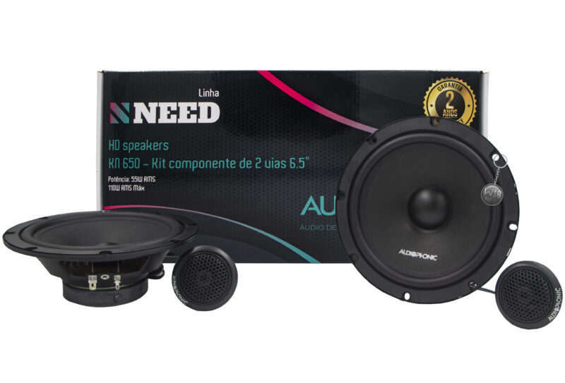 Kit 2 Vias Audiophonic Need Kn 650 ( 6 Polegadas / 100W Rms ) - Imagem 2