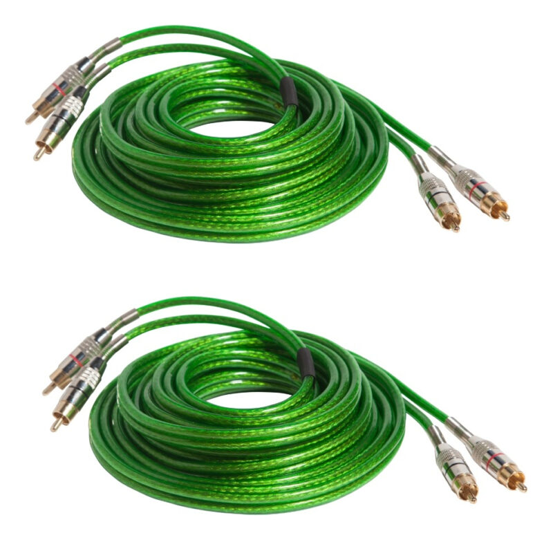 Par Cabo Rca Technoise 400p Som Automotivo Qualidade 5 Metro - Imagem 1