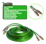 Par Cabo Rca Technoise 400p Som Automotivo Qualidade 5 Metro - Imagem 3