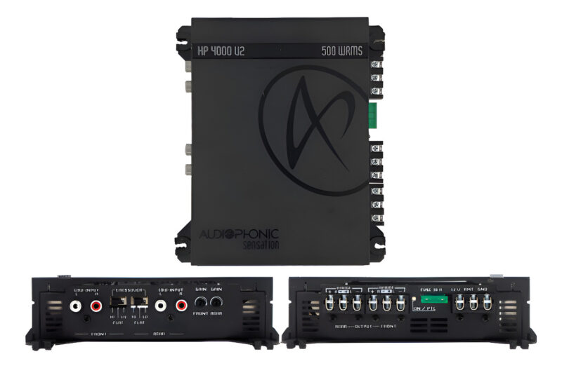 Audiophonic Sensation Amplificador Hp 3000 3 Canais 900 Rms Preto - Imagem 1