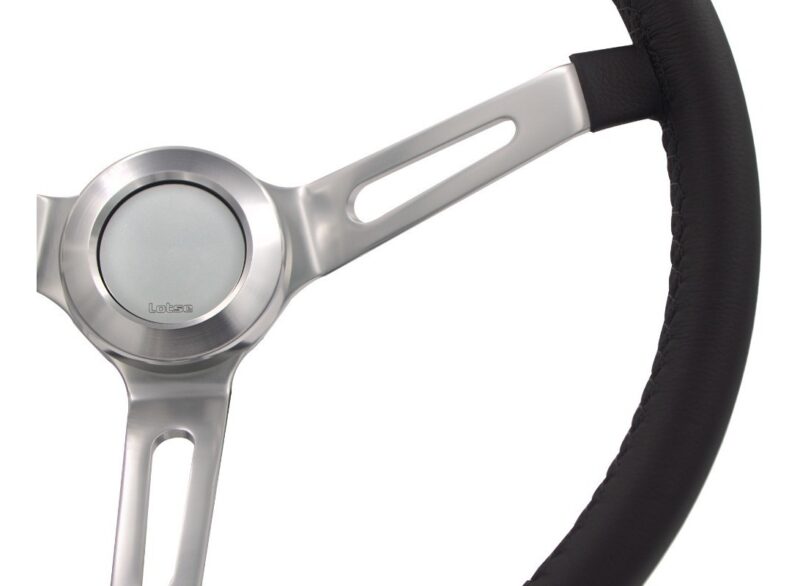 Volante Clássico Lotse Hemi ( Couro / Preto ) + Cubo Adaptador - Imagem 5