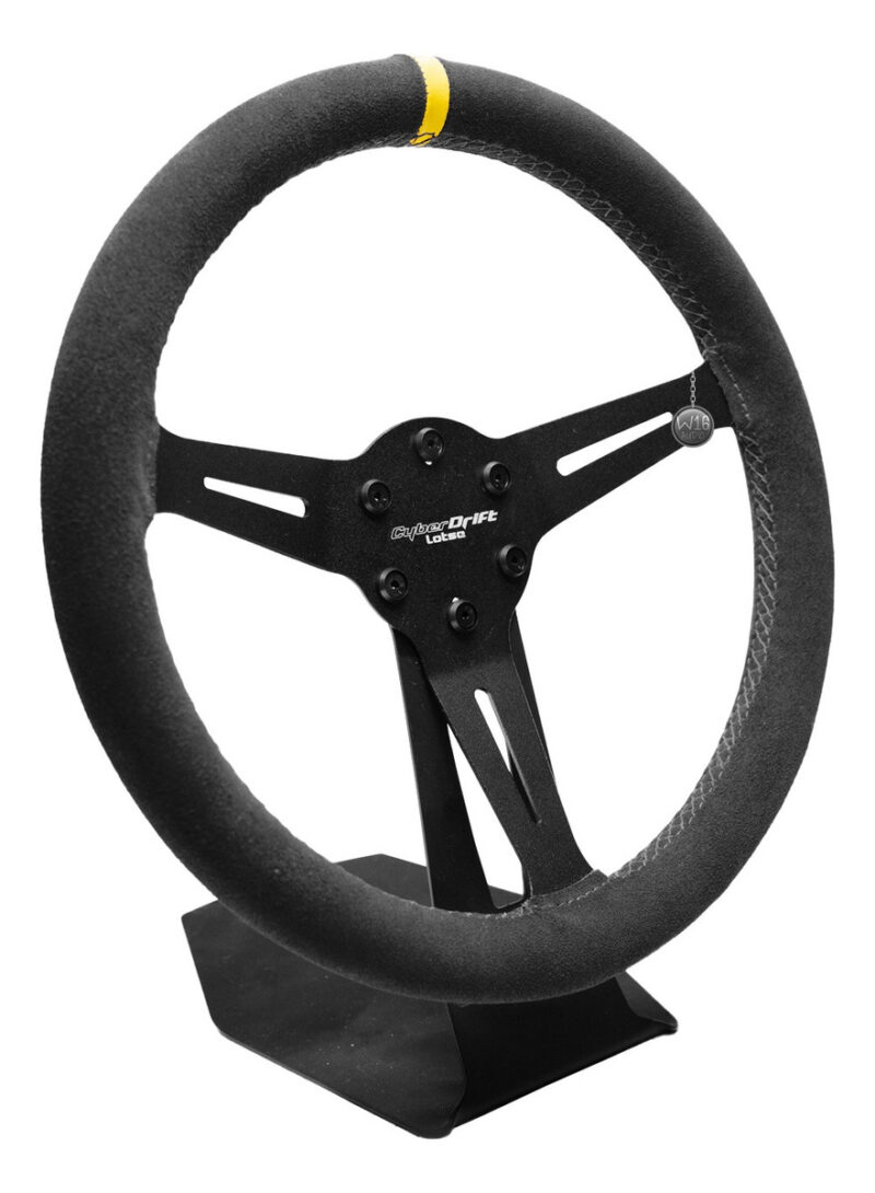 Volante Cyber Drift Lotse Simulador Camurça Tarja Amarela - Imagem 2