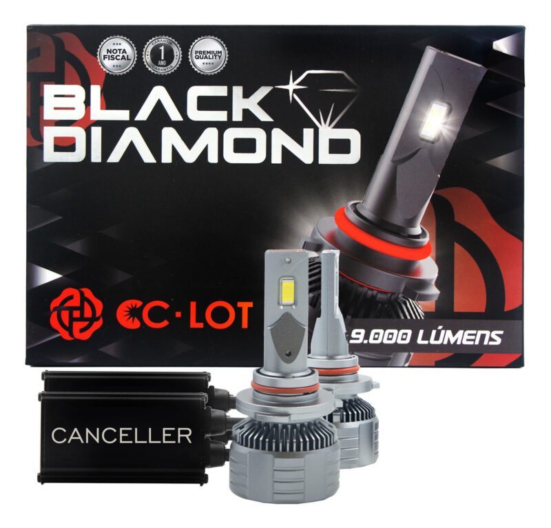 Led Cclot Black Diamond 18.000l Canceller Cambus Sem Erro Hb3-9005 - Imagem 1