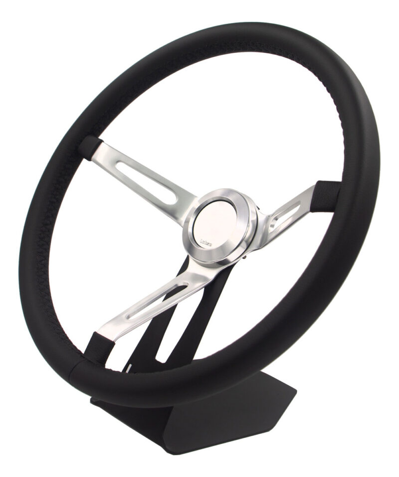 Volante Clássico Lotse Hemi ( Couro / Preto ) + Cubo Adaptador - Imagem 3