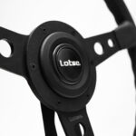 Volante Classico Lotse Britan Couro Preto Haste Preta - Imagem 4