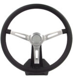 Volante Clássico Lotse Hemi ( Couro / Preto ) + Cubo Adaptador - Imagem 2