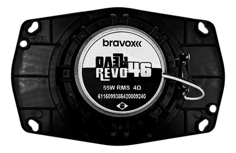 Kit Alto Falante Bravox Triaxial Revo 46 4x6 Polegadas 110w Preto - Imagem 5