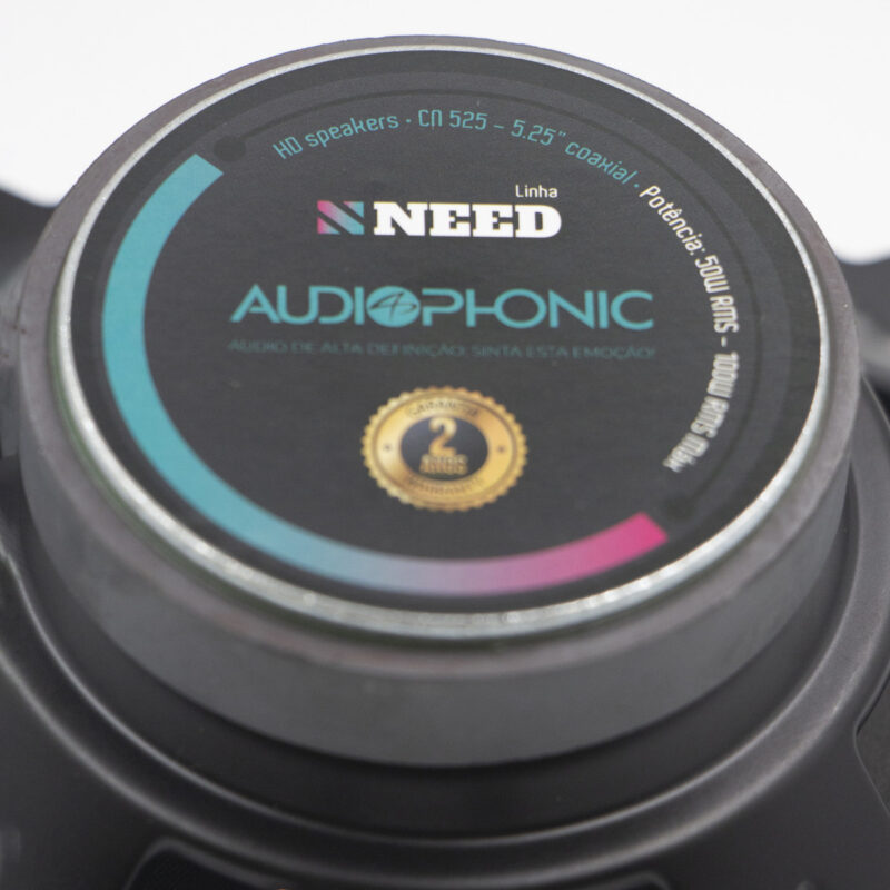 Kit Coaxial 5 Polegadas Audiophonic Need Cn 525 100 Rms Preto - Imagem 8