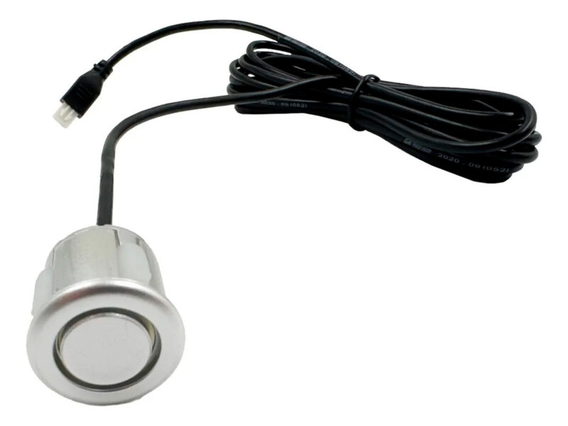 Sensor De Ré Estacionamento Cinoy 4 Pontos Alerta Sonoro Prateado - Imagem 2