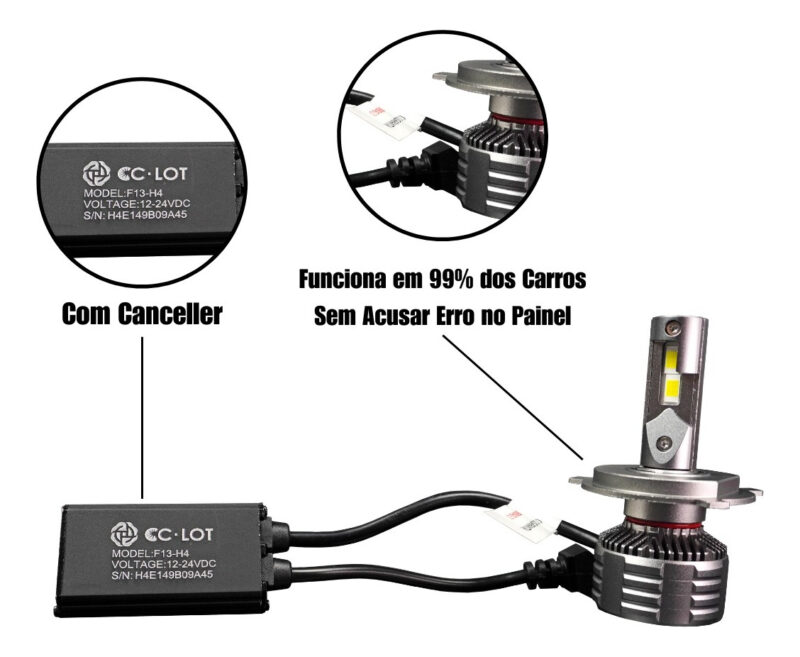 Led Cclot Black Diamond 18.000l Canceller Cambus Sem Erro Hb3-9005 - Imagem 6