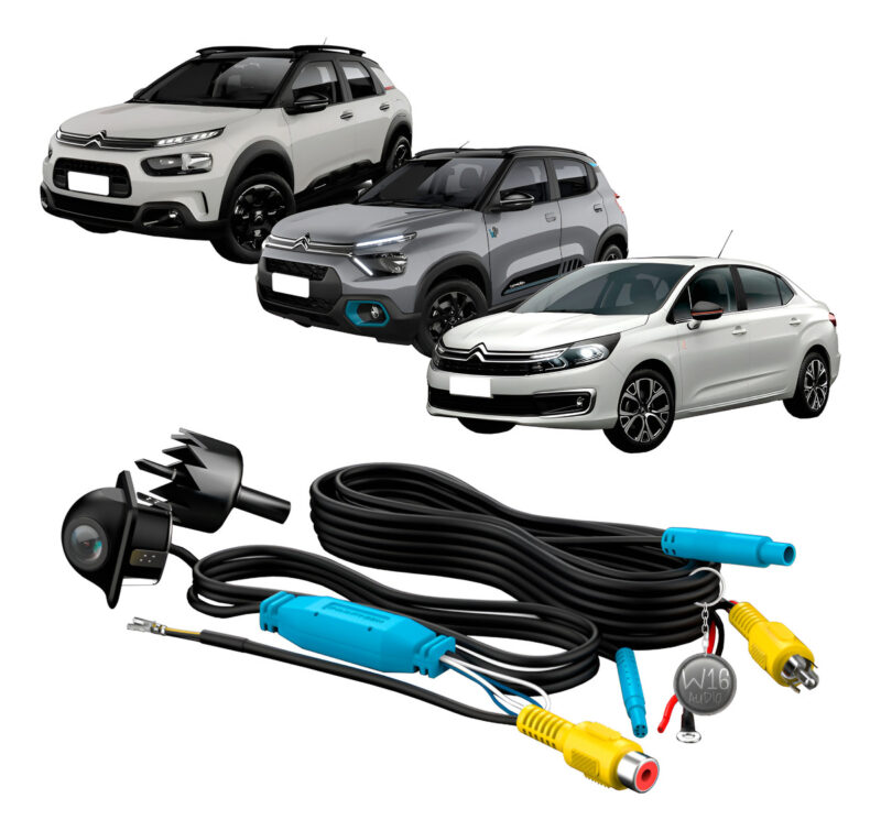 Câmera De Ré Tartaruga Faaftech Ft-cam-pc3 Citroen C3 - Imagem 1