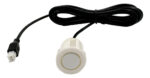 Sensor De Ré Estacionamento Cinoy 4 Pontos Sonoro Universal Branco - Imagem 2