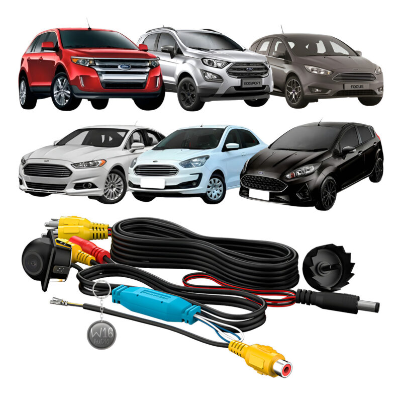 Câmera De Ré Faaftech Ft-cam-frd1 Conexão Original Ford - Imagem 1