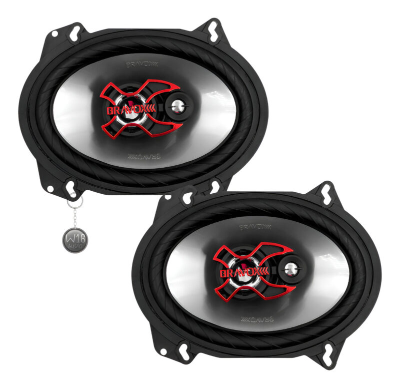 Falante Triaxial Bravox B3x57x Linha X 5x7 / 6x8 Pols - 200w Preto - Imagem 1