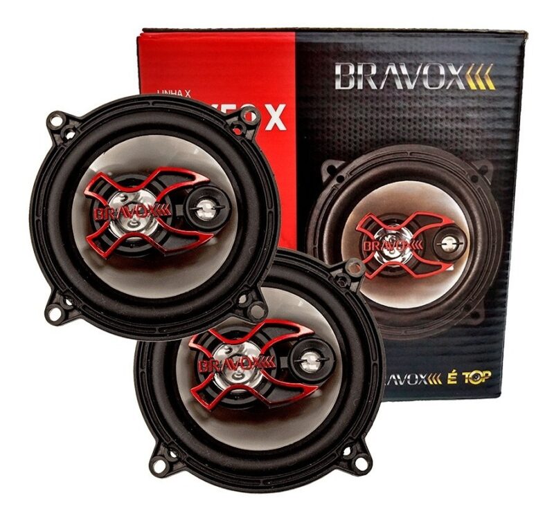 Alto Falante Triaxial Modelo X Bravox B3x50x 5 Pol / 200w Vermelho - Imagem 6