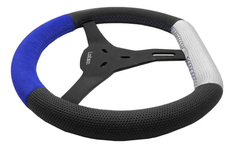 Volante Esportivo Lotse Kart Supremo Profissional Azul - Imagem 2